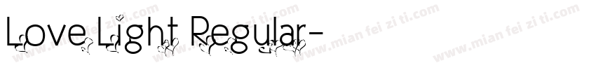 Love Light Regular字体转换